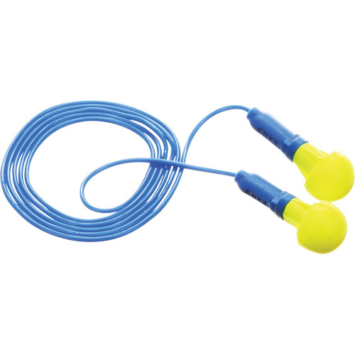 3M 318-1001 E-A-R Push-Ins Earplugs, Corded, Pair - Polybag, 28/23 dB NRR, One-Size-(Box of 100 Pairs)