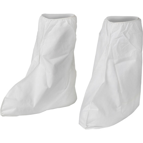 Ansell  44491  KleenGuard? A40 Disposable Boot Covers, One Size, Microporous, White - Case of 400