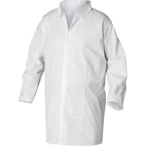 Ansell 36262 KleenGuard A20 Lab Coat, SMS, White, Medium-(Case of 30)
