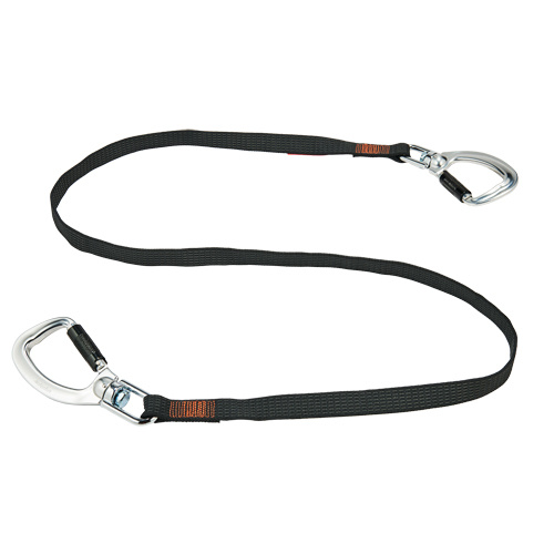 Ergodyne  19139  Squids<sup>?</sup> 3139  Double-Locking Tool Lanyard with Swivel, Fixed Length, Dual Carabiner - Each