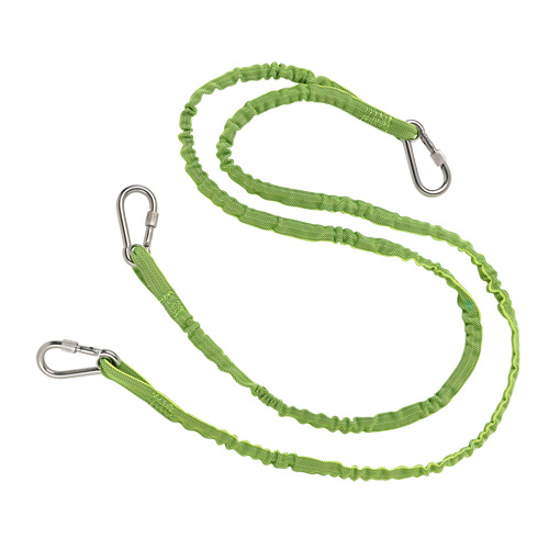 Ergodyne  19083  Squids<sup>?</sup> 3311 Twin Leg Tool Lanyard, Bungee, Triple Carabiner - Each