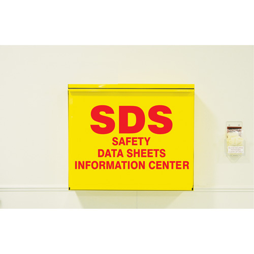 Accuform Signs  ZRS389  Safety Data Sheet Storage Cabinet, English, Binders Included - Each