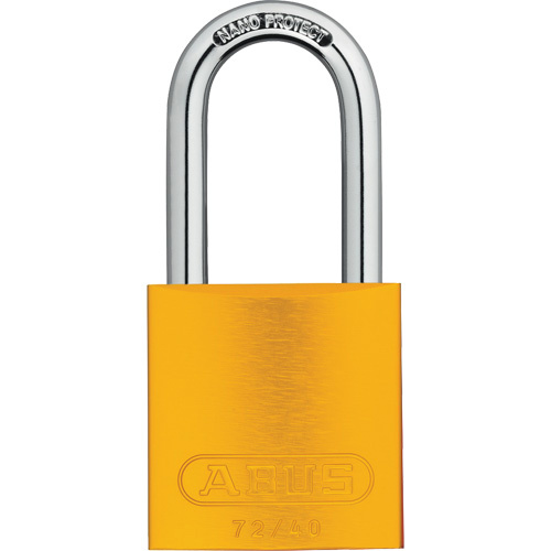 Abus  AU-72IB40-HB40-YELLOW  Padlock, Keyed Different, Aluminum, 1-1/2" Width - Each