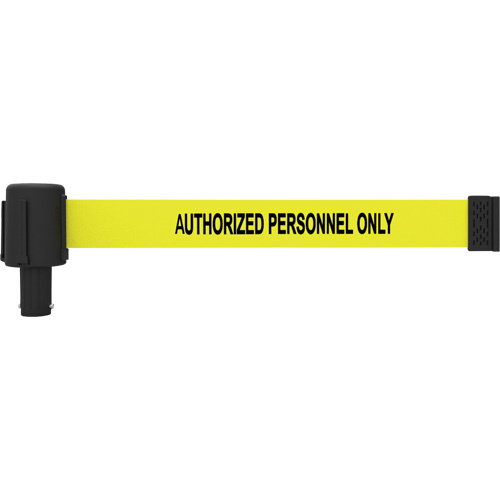 Banner Stakes  PL4032  PLUS Banner Cassette, Authorized Personnel Only, 15', Yellow Tape - Each