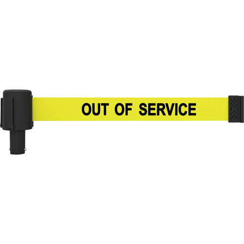 Banner Stakes  PL4036  PLUS Banner Cassette, Out Of Service, 15', Yellow Tape - Each