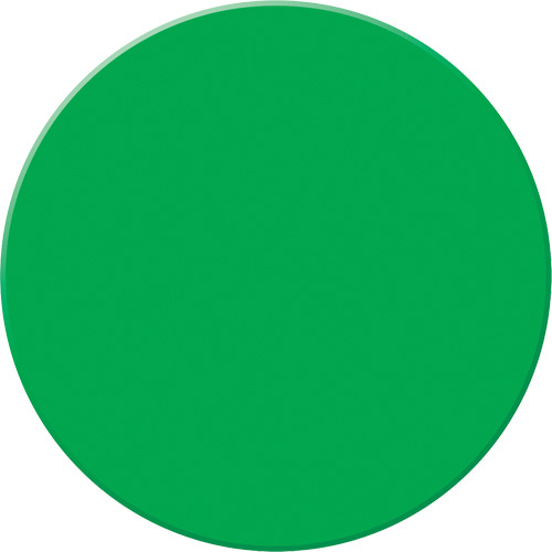 Accuform Signs  PTP208GN  Tough-Mark? Heavy-Duty Floor Marking, Circle, 3.5" L x 3.5" W, Green, Polyethylene - Each