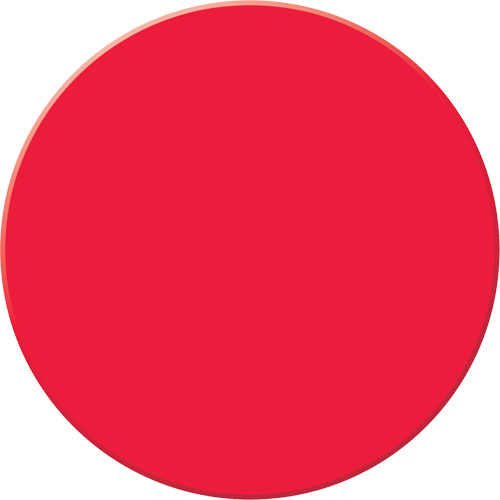 Accuform Signs  PTP208RD  Tough-Mark? Heavy-Duty Floor Marking, Circle, 3.5" L x 3.5" W, Red, Polyethylene - Each