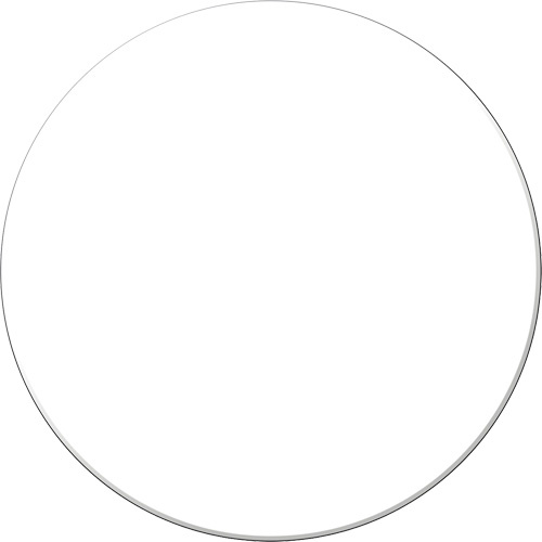 Accuform Signs  PTP208WT  Tough-Mark? Heavy-Duty Floor Marking, Circle, 3.5" L x 3.5" W, White, Polyethylene - Each