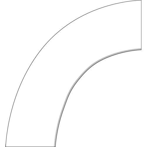 Accuform Signs  PTP211WT  Tough-Mark? Heavy-Duty Floor Marking, Square, 6" L x 6" W, White, Polyethylene - Each