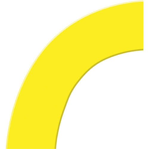 Accuform Signs  PTP211YL  Tough-Mark? Heavy-Duty Floor Marking, Square, 6" L x 6" W, Yellow, Polyethylene - Each