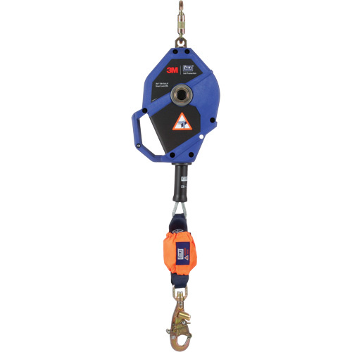 3M DBI Sala Fall Protection  3503822  Smart Lock Self-Retracting Lifeline, 30', Stainless Steel, Swivel - Each