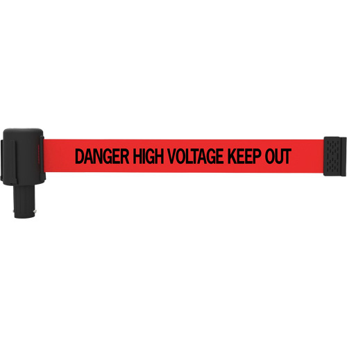 Banner Stakes  PL4052  PLUS Banner Cassette, Danger High Voltage Keep Out, 15', Red Tape - Each
