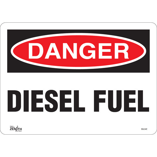 Zenith Safety Products ""Diesel Fuel"" Sign  (Each)-Click on options for variations & Details.