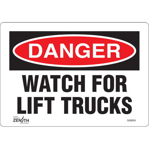 Zenith Safety Products ""Watch For Lift Trucks"" Sign  (Each)-Click on options for variations & Details.