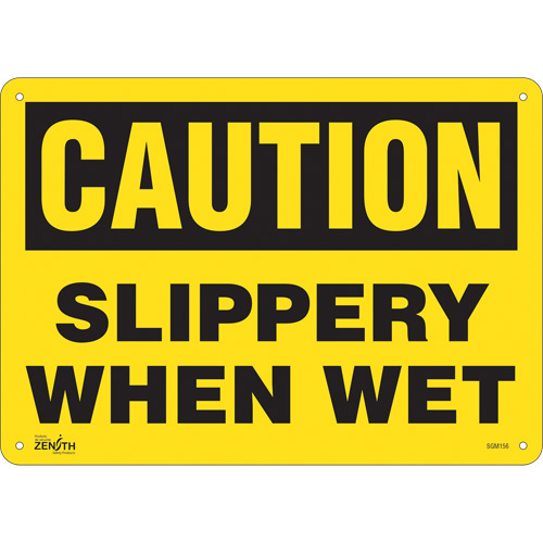 Zenith Safety Products  "Step Down" Sign, 10" x 14", Aluminum, English - Each
