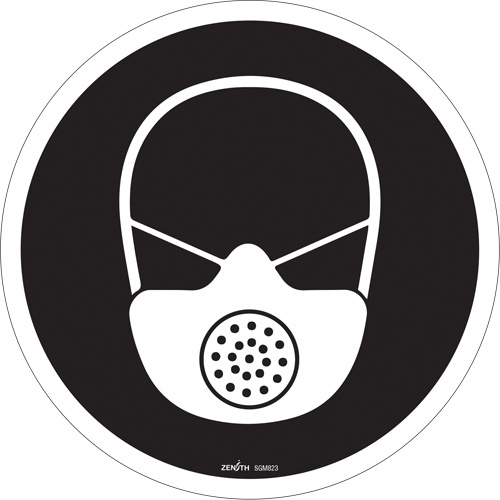 Zenith Safety Products Respiratory Protection Required CSA Standard Safety Sign  (Each)-Click on options for variations & Details.