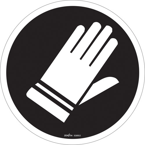 Zenith Safety Products Hand Protection Required CSA Standard Safety Sign  (Each)-Click on options for variations & Details.