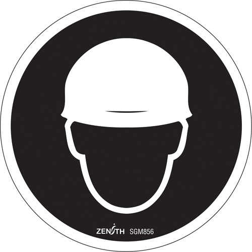 Zenith Safety Products Hardhat Protection Required CSA Standard Safety Sign  (Each)-Click on options for variations & Details.