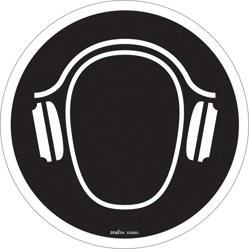 Zenith Safety Products Hearing Protection Required CSA Standard Safety Sign  (Each)-Click on options for variations & Details.