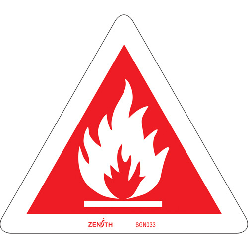 Zenith Safety Products Flammable CSA Standard Safety Sign  (Each)-Click on options for variations & Details.