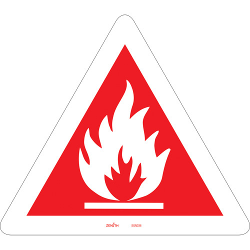 Zenith Safety Products Flammable CSA Standard Safety Sign  (Each)-Click on options for variations & Details.