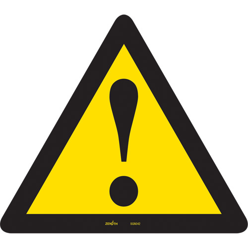 Zenith Safety Products General Warning CSA Standard Safety Sign  (Each)-Click on options for variations & Details.