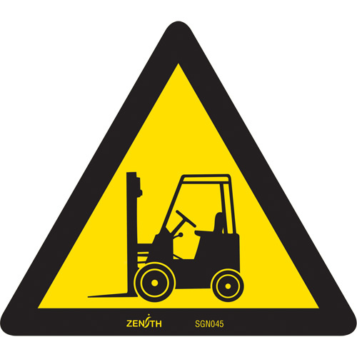Zenith Safety Products Forklift CSA Standard Safety Sign  (Each)-Click on options for variations & Details.