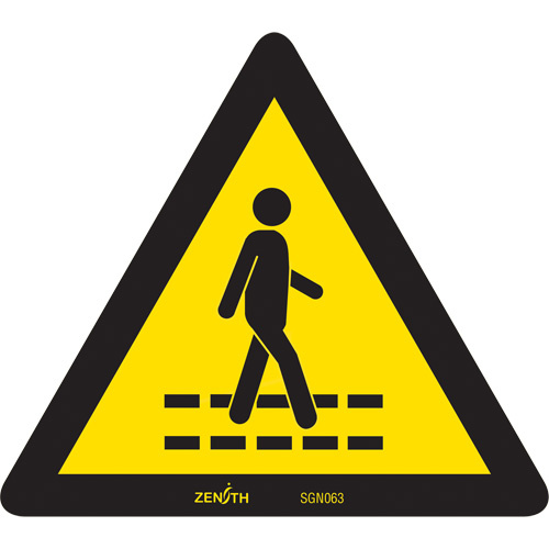 Zenith Safety Products Pedestrian Safety Lane CSA Standard Safety Sign  (Each)-Click on options for variations & Details.