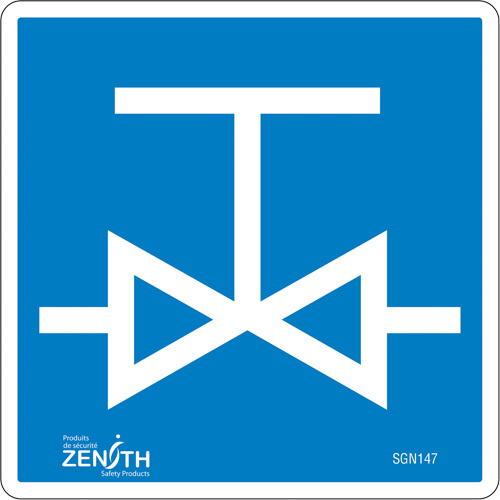 Zenith Safety Products Valve CSA Standard Safety Sign  (Each)-Click on options for variations & Details.