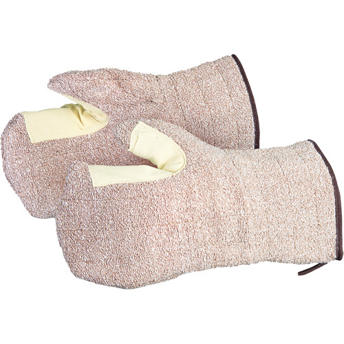 Superior Glove Works Ltd.  TBM4-L  CoolGrip<sup>?</sup> Baker's Mitts, Terry Cloth, Large, Protects Up To 446? F (230? C) - Pair