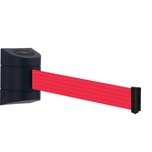 Tensator  897-30-S-33-NO-R5X-C  TensaBarrier<sup>?</sup> Wall Mounted Unit, Plastic, Screw Mount, 30', Red Tape - Each