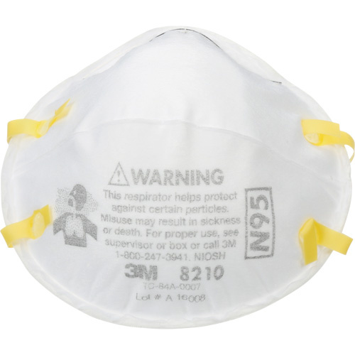 3M VP8210-2 Particulate Respirator, N95, NIOSH Certified-(Case of 64)