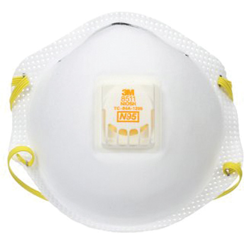 3M VP8511-2 8511 Particulate Respirator, N95, NIOSH Certified-(Pack of 2)