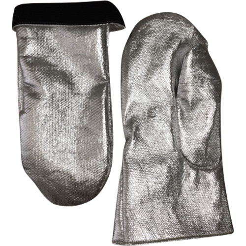 Natpro 1024-164 Heat Resistant Welding Mitt, Aluminized Carbon/Leather, One Size, Protects Up To 800° F (426.66° C)-(Pair)