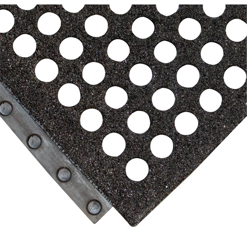 Wearwell  578.58X3X3NBRBK  24/Seven<sup>?</sup> Locksafe<sup>?</sup> Anti-Fatigue Mat, Honeycomb, 3' x 3' x 5/8", Black, Nitrile - Each