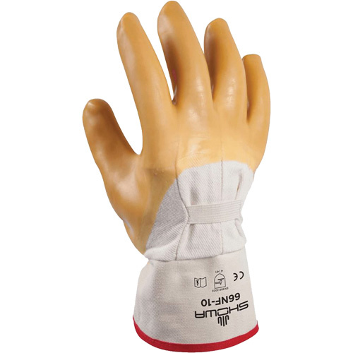 Showa  66NF-10  Wrinkle Finish Coated Glove, 10/Large, Rubber Latex Coating, Cotton Shell - Pair