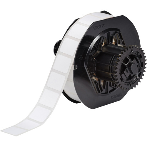 Brady  B33-194-481  B33 Series Microscope Slide Laboratory Labels, Polyester, 0.9" L x 0.75" H, White - Roll of 2000