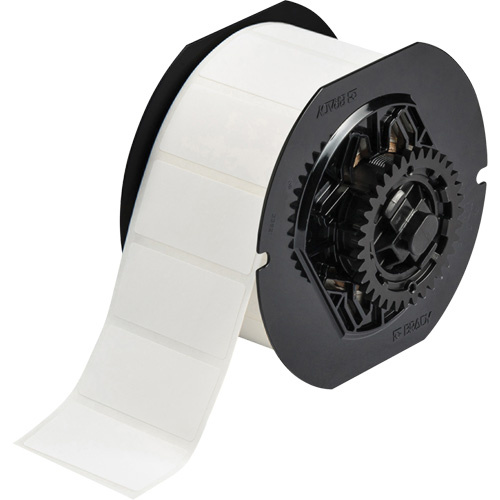 Brady  B33-17-424  B33 Series Printer Labels, Paper, 2" L x 1" H, White - Roll of 1500