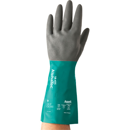 Ansell AlphaTec® 58-435 Series Chemical Resistant Gloves  (Pair)-Click on options for variations & Details.