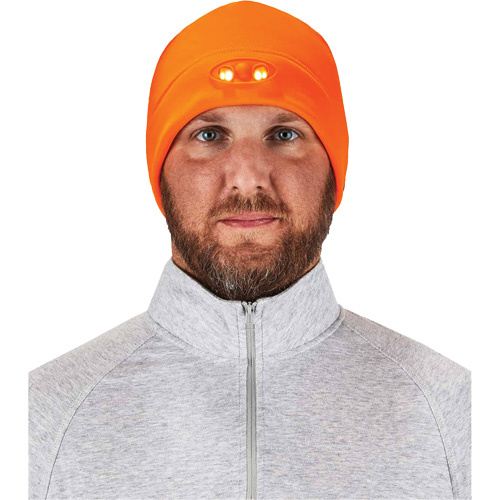 Ergodyne  16804  N-Ferno<sup>?</sup> Skull Cap Beanie Hat with LED Lights, One Size, Black - Each