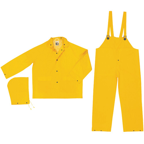 Mcr Safety  2003L  Classic Series Rain Suit, Polyester/PVC, Large, Yellow - Each