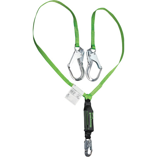 Honeywell  M2ASAR-WS6C  Miller<sup>?</sup> HP? Shock-Absorbing Lanyard, 6', Locking Rebar Hook Center, Locking Snap Hook Leg Ends, Polyester - Each