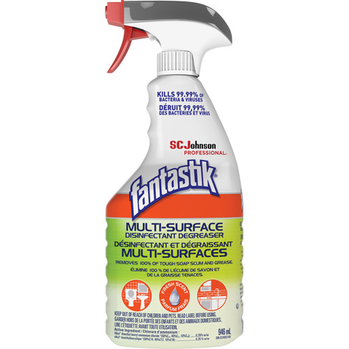SC Johnson Professional  10062913000789  Fantastik<sup>?</sup> Professional Multi-Surface Disinfectant & Degreaser, 946 ml, Trigger Bottle - Bottle