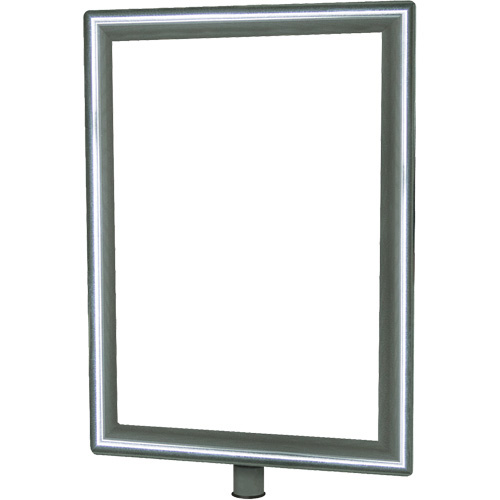 Tensator  NOSC-1P-0711HD-V  Heavy-Duty Vertical Sign Holder for Classic Posts, Polished Chrome - Each