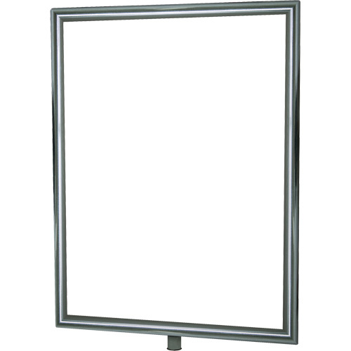 Tensator  NOSC-1P-1114HD-V  Heavy-Duty Vertical Sign Holder for Classic Posts, Polished Chrome - Each