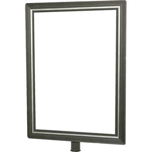 Tensator  NOSC-1S-0711HD-V  Heavy-Duty Vertical Sign Holder for Classic Posts, Satin Chrome - Each
