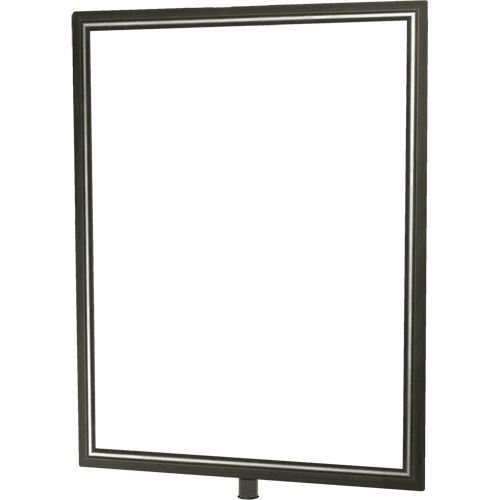 Tensator  NOSC-1S-1114HD-V  Heavy-Duty Vertical Sign Holder for Classic Posts, Satin Chrome - Each