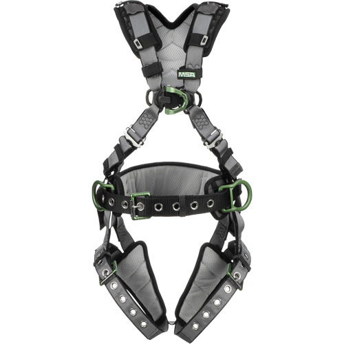 MSA  10195173  V-Fit Full Body Harness with Shoulder & Leg Pads, CSA Certified, Class ADLP, Large/Medium, 400 lbs. Cap. - Each