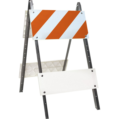 Accuform Signs  FBA111  Prismatic Barricade, Folding, 24" L x 45" H, Orange/White - Each