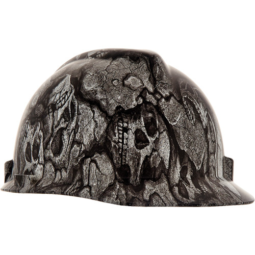 MSA 10204778 V-Gard Hydro Dip Hard Hat, Meets CSA Type 1, Ratchet Suspension, Non-Vented - (Each)